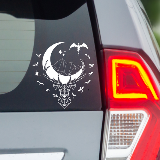 Dragon Car Decal - Wings of The Thirteen
